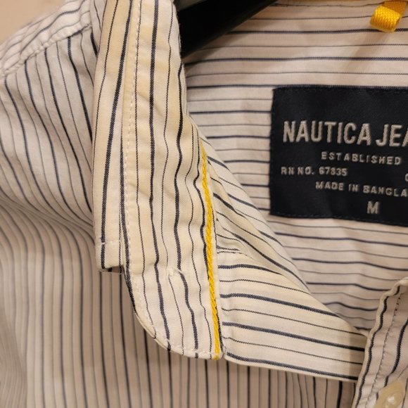 Nautica Casual Button Down Striped Shirt - Picture 4 of 8